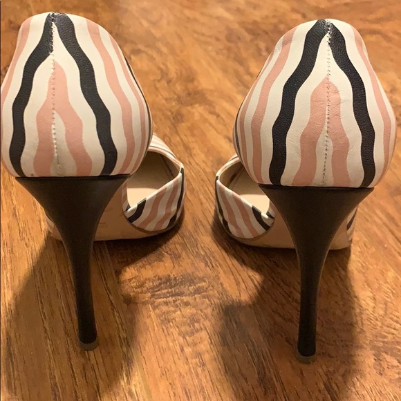 Miu Miu d'orsay pump - Pink | White | Black Stripe - Picture 6 of 8